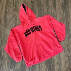Vintage 90s Detroit Red Wings LogoAthletic Hoodie Sweatshirt